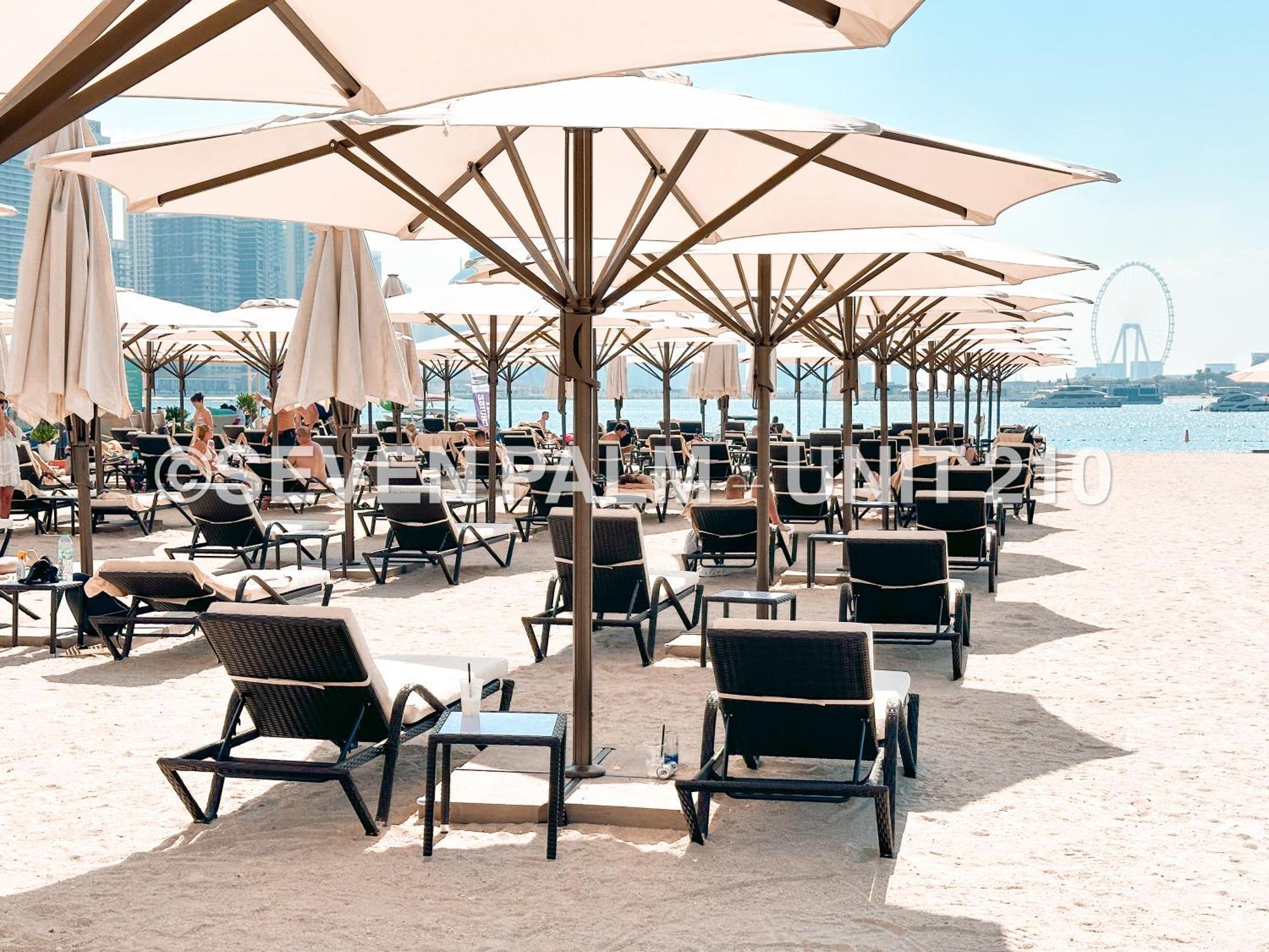 Luxus-Studio Mit Private Beach In Top-Lage, Meerblick & Infinity Pool! Dubai Exterior foto