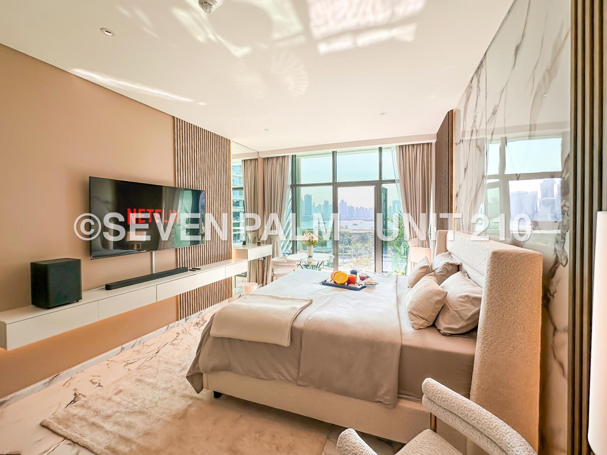 Luxus-Studio Mit Private Beach In Top-Lage, Meerblick & Infinity Pool! Dubai Exterior foto